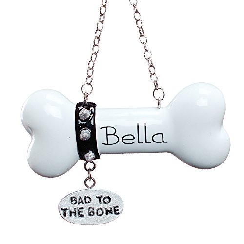 GiftsForYouNow Bad to The Bone Dog Personalized Christmas Ornament