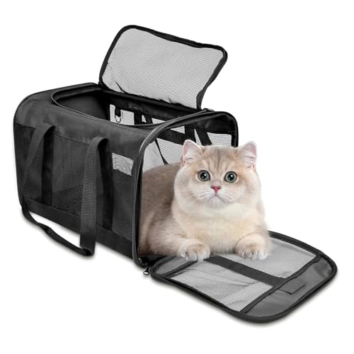 ZAKAPAWS Pet Cat Carrier Soft-Sided Cat Bag Airline