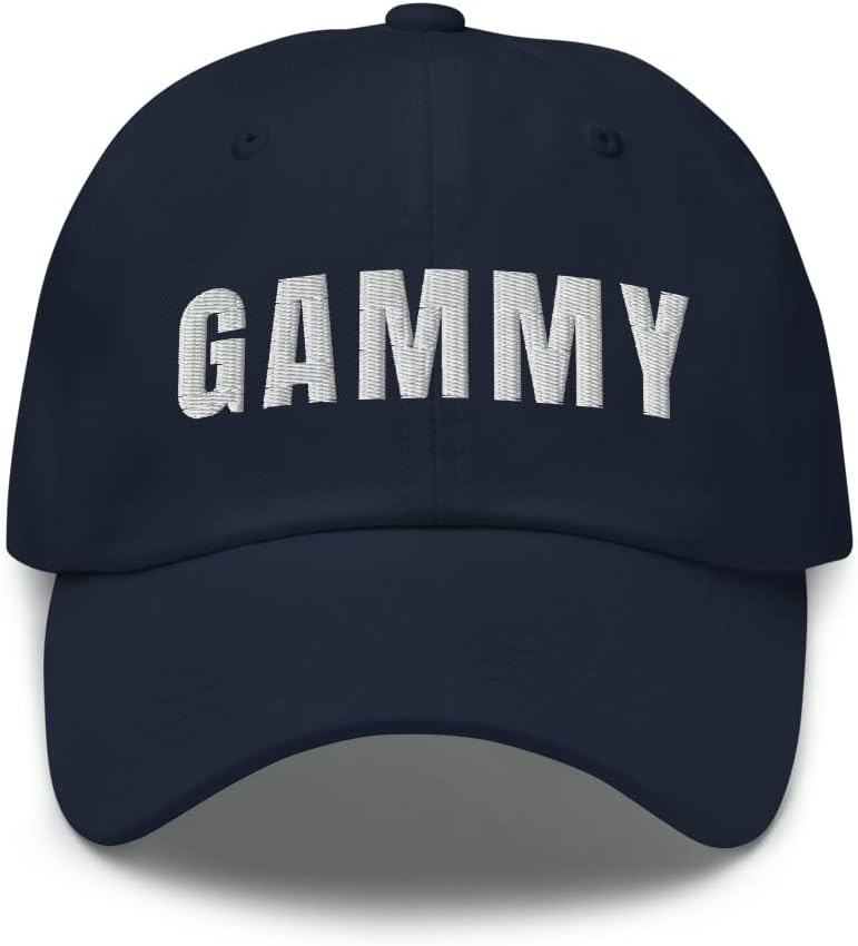 Gammy Hat Grandma in English USA UK Canada Grandmother Dad Cap Embroidered Dad Hat Baseball Cap Adjustable Strap