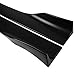 VRracing 4PCS Universal Rocker Panel Extension Splitter Lip Car Side Skirt Extension Body Kit Black