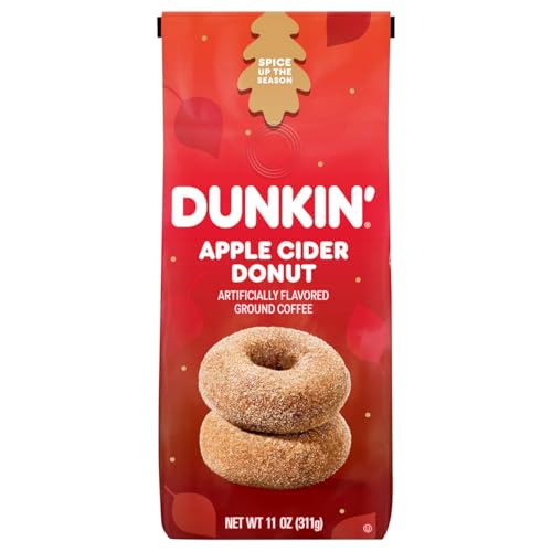 Dunkin, Apple Cider Donut Ground Coffee, 11 Ounce