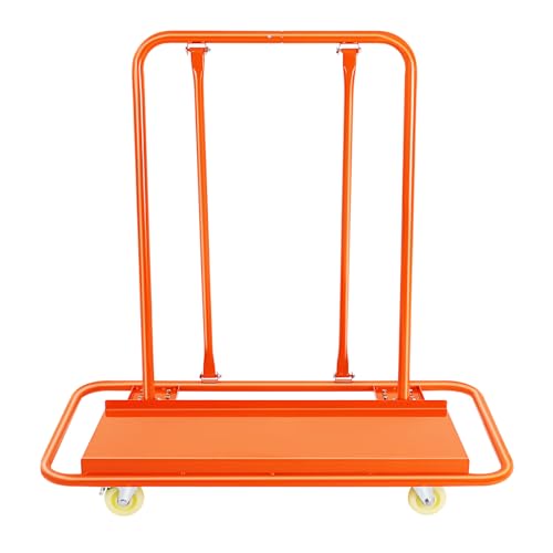 Loobiiny Plattenkarren Transportwagen,Trockenbau Rollwagen,Plattenwagen Bis 997.9kg,L-FöRmiger Balken Transporthilfe,Plattenroller Plattformwagen