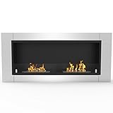 Regal Flame Fargo 43 Inch Ventless Built in Recessed Bio Ethanol Wall Mounted Fireplace