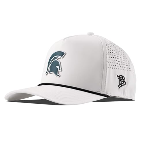 Branded Bills Officially Licensed x Michigan State Spartans White 5-Panel Michigan State Spartan PVC