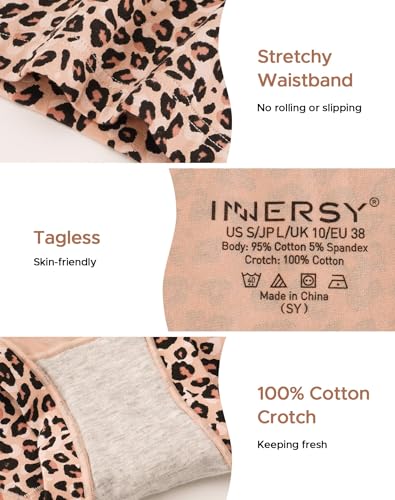Image of INNERSY Women's Boyshorts Underwear Cotton Soft Boxer Briefs 4-Pack
