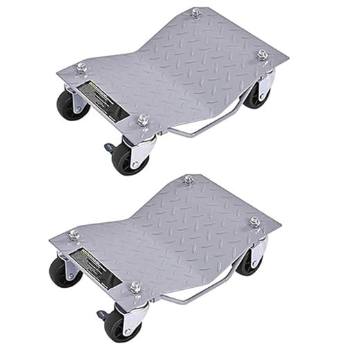 Carretilla de rueda de coche resistente con ruedas giratorias para mover coches, camiones, remolques, motocicletas y barcos