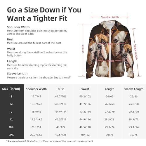 UPF 50+ Sun Protection Hoodie Long Sleeve English Bulldogs Sun Shirt Rash Guard Fishing Shirts for Men2