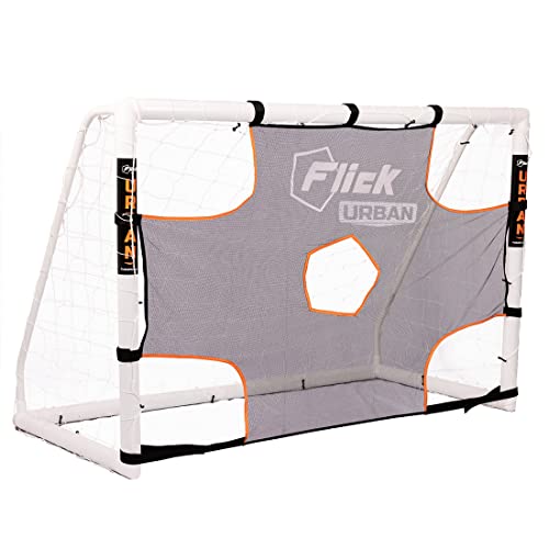 Football Flick URBAN FOOTBALL TARGET SHEET (6 X 4) Black & Orange