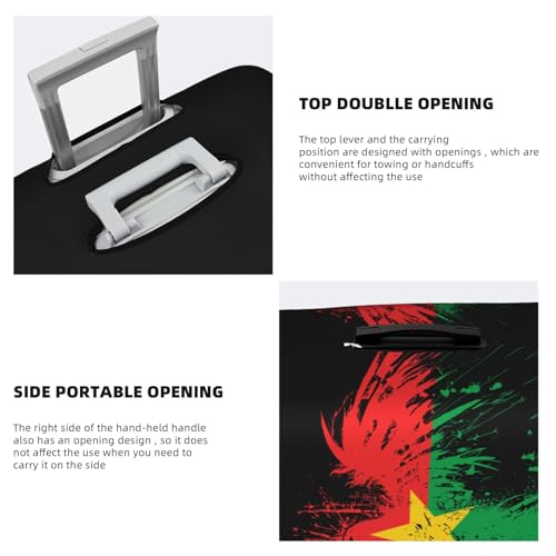 Travel Luggage Cover Burkina Faso Flag Fashion Washable Baggage Suitcase Protector Fit For Luggage X-Large4