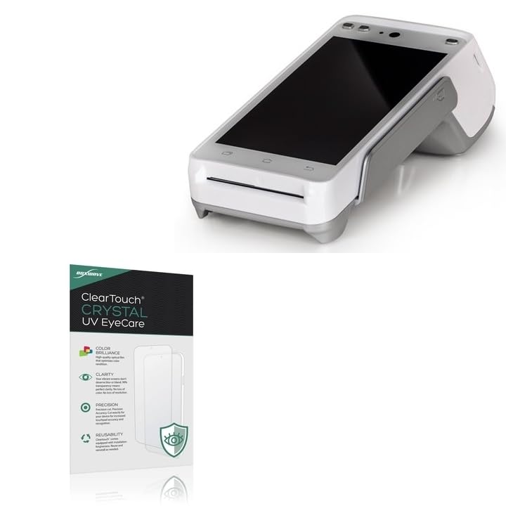 BoxWave Screen Protector Compatible With PAX A930 - ClearTouch Crystal Anti-UV EyeCare (2-Pack), Filters out Harmful Blue Light Reduce Fatigue