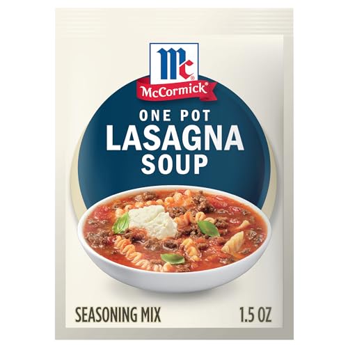 McCormick Seasoning Mix, One Pot Lasagna Soup, Savory and Cheesy,