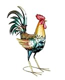Design fantaisie du plumage et du panache. Finition multicolore mat, pattes en métal torsadé. Stable et robuste.