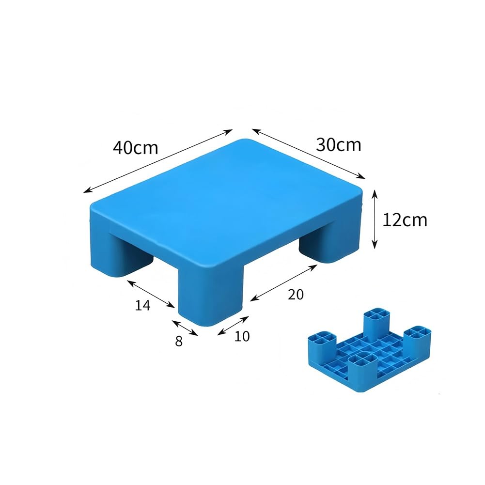 Pallet In Plastica Leggeri, Impermeabili E Impilabili | Pallet Di Base Resistenti All'usura, ideali Come Pedane Resistenti All'umidità Per Esterni, Casa, Cucina(40x30x12cm)
