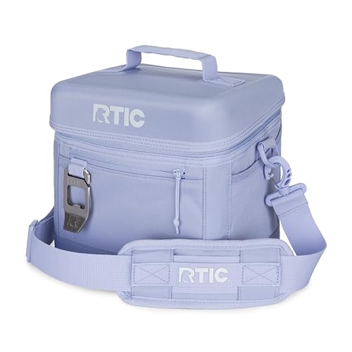 RTIC 8 Can Everyday Cooler Soft Sided Portable Insulated Cooling for Lunch Beach Drink Beverage Travel Camping Picnic for Men and Women Periwinkle