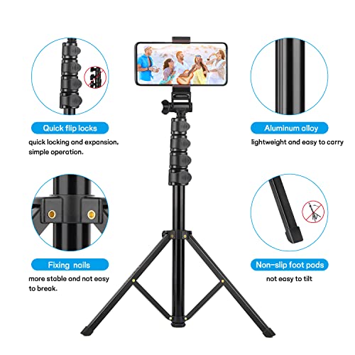 Trípode para móvil de 172cm compatible con iPhone 17 Pro Max 6