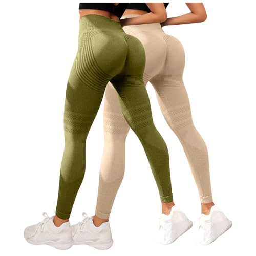 2 Pack Leggins Anticeluliticos Mujer, Leggins 3D Compresión Anti Celulitis Mujer Push Up Compression Leggings Mallas Adelgazante AntiCellulite Leggings Deportivos (M)