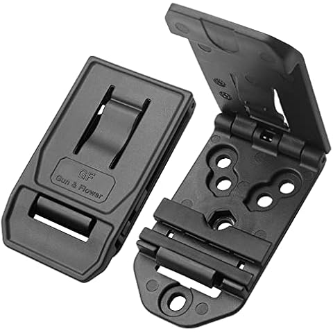 G&F 1-Pack Tactical Belt Clip, Universal Utility Polymer Belt Clip for Holsters, Magazine Pouches and Attachments, Outside Waistband Carry Accessories, 360-Adjustable Belt Loop Attachment.… Cover