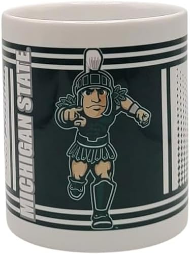 Boelter Brands NCAA 11oz Sublimated Mug Featuring College Logo and Mascot Hero (Michigan State Spartans White), 11oz-Hero-Sub - Image 2