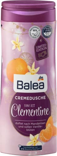 Balea Duschgel Sweet Clementine mit Duft nach Mandarine und Vanille, 300 ml