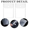 10 PCS Clear Envelope Pouch 7 X 5 Inch Clear Plastic Envelope Pouch with Snap Closure Waterproof Plastic Envelopes for Office School Documents Sticker, Photo Storage Folder, Receipt Holder