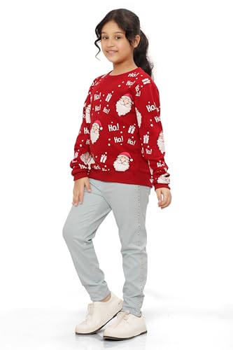 Image of Ninos Dreams Full Sleeves Girls Christmas Sweatshirts