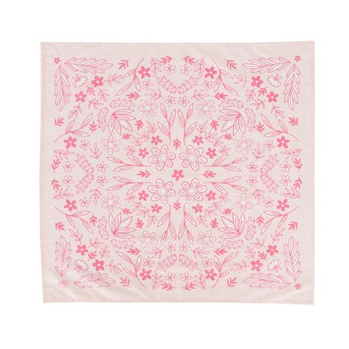 Daydream Society Pony Tales - Bandana - Floral Design - Bandana in Pink and Floral Pattern - Pack of 1 Bandana - For Birthdays, Cowgirl Parties and more