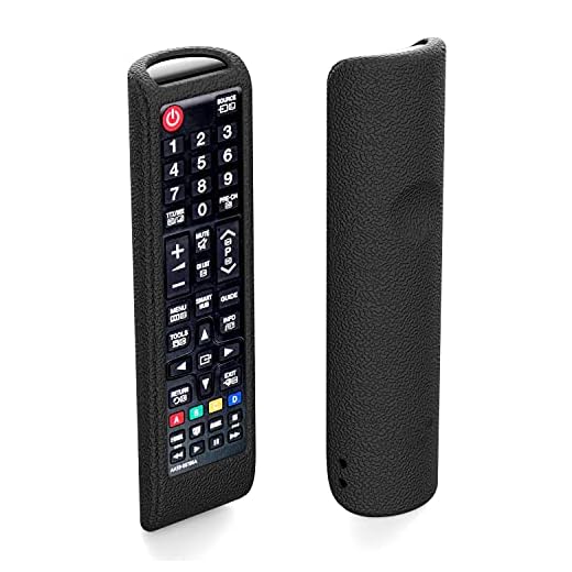 SIKAI Carcasa de Protección compatibile con Samsung Mando a Distancia AA59-00741A / BN59-01175N / BN59-01247A Remote Silicona Case para Samsung AA59-00818A Remoto Cubierta (Nero)
