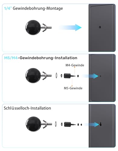 Etour Lautsprecher Wandhalterung Halterung mit Beschlägen Surround-Sound-Rücklautsprecher Dreh- und neigbarer Satz Stabiler Lautsprecherständer mit 5 kg Tragkraft Surround-Sound-Wandhalterung für Rear