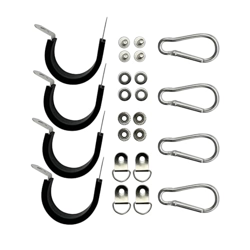Image of 4PCS Flag Mount for led Whip Lights,Whips and Rocks Lights, Fit Diameter 1.9cm to 2.2cm 5150 LED Whip light Poles for UTV ATV Can-Am Polaris RZR SXS Boats Ulti Offroad (4 mount)