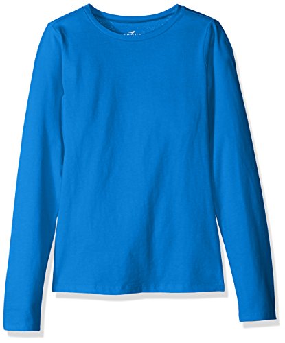 Scout + Ro Girls' Long-Sleeve Basic Crew-Neck T-Shirt