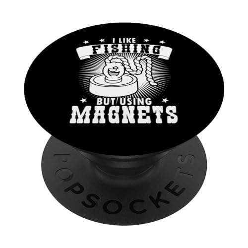 Divertido imán magnético de pesca para caza del tesoro pescador PopSockets PopGrip Intercambiable