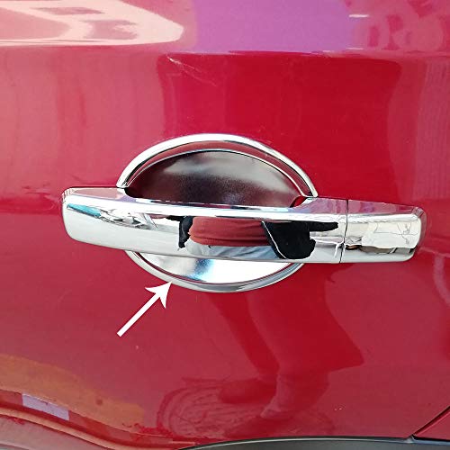 Lot de 4 coques de poignée de porte extérieure pour Nissan Qashqai Dualis 2007-2013 ABS chromé Cover