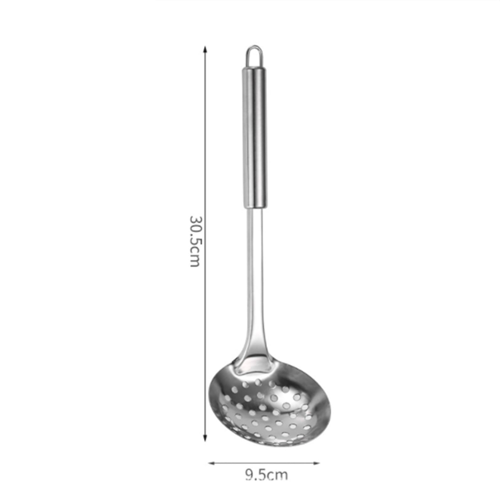 Sitko Kuchenne Filtr Ze Stali Nierdzewnej Filtr Wody Do Użytku Domowego Z Haczykiem I Długim Uchwytem Łyżka Do Odcedzania(32cm)