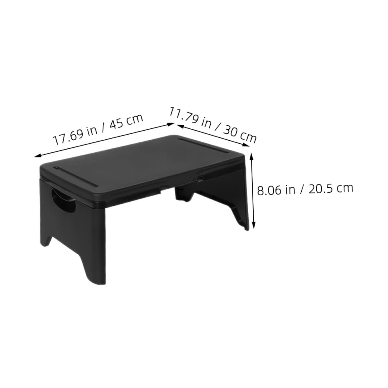 GANAZONO Portable Folding Laptop Desk Travel Bed Table Tray for Boys and Girls Adults Lightweight Black Design Built Storage for Sofa Couch Car