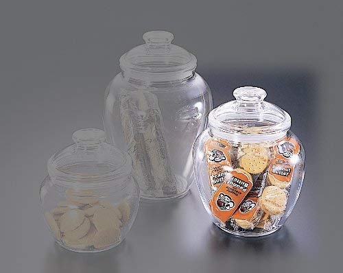 Modern Innovations 80-Ounce Jar with Lid, Premium Acrylic Clear Apothecary Jar, Wedding & Home Décor Decorative Kitchen Storage Jar
