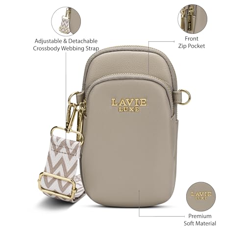 Image of Lavie Luxe Women's Mobile Vertical26 2-Compartment Crossbody Sling Bag | Ladies Purse Handbag | Gift for Women