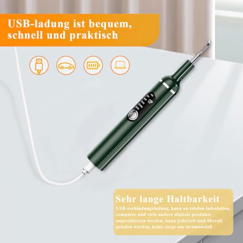 CIGAA Zahnsteinentferner, Zahnreiniger für Haustiere, Hund Zahnreinigung Kit, 5 einstellbare Modi Katzen Zahnreinigung Tools, Hund Zahnreinigung Set mit LED-Licht