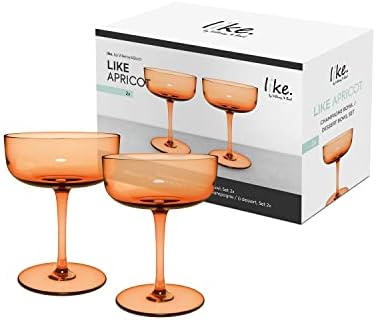 Villeroy & Boch Copas para cava/postre Like Apricot, set 2 piezas, vidrio de color naranja, capacidad 100ml Villeroy & Boch Copas para cava/postre Like Apricot, set 2 piezas, vidrio de color naranja, capacidad 100ml
