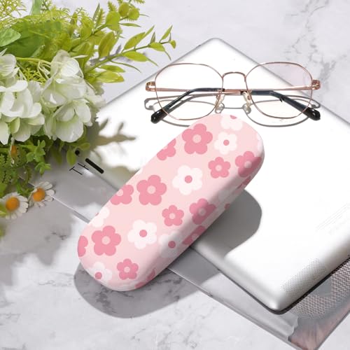 Image of Glasses Case Hard Shell,Portable Protective Eyeglasses Case, Eyeglass Holder Box with Cleaning Cloth,for Women Men