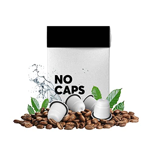 No Coffee® Premium Decaf Coffee Bio (Kaffee entkoffeiniert) | Mit Wasser entkoffeinierte Kaffeebohnen | Koffeinfreier Kaffee gemahlen | Entkoffeiniert (20 Stück, Kapseln)