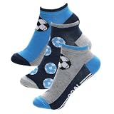 A2Z 4 Kids Chłopięce dziewczęce skarpety do sneakersów, 6 sztuk, niski krój, skarpety sportowe z elastanem, oddychające, szkolne, na co dzień, skarpety do trenera, wielopak na co dzień, wygodne