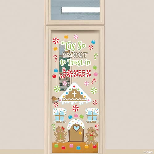 Fun Express Faith Gingerbread Door Decorating Kit 42 Pieces