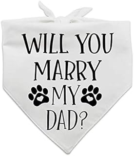 easycozy Wedding Pet Dog Bandana Scarf, Dog Engagement Announcement Dog Bandana Wedding Photo Prop Pet Accessories for Dog Lovers Owner Gift