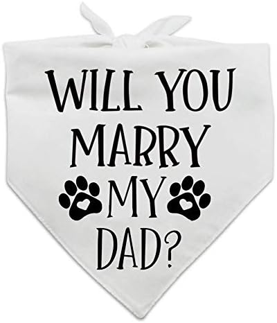 YROVWENQ Family Kitchen Funny Wedding Pet Dog Bandana Scarf, Dog Engagement Announcement Dog Bandana Wedding Photo Prop Pet Accessories for Dog Lovers Owner Gift