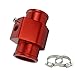 Vogueing Tool Adaptador de medidor de temperatura del agua para calibrador de temperatura del agua, adaptador de manguera de radiador para indicador de temperatura del agua, rojo (36