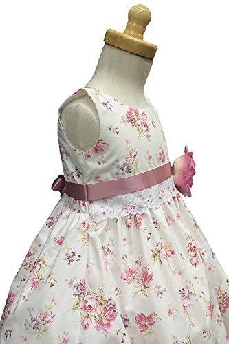 Lito Girls Easter Dress - Cotton Floral Print Easter Dress - Cotton Spring Dress4