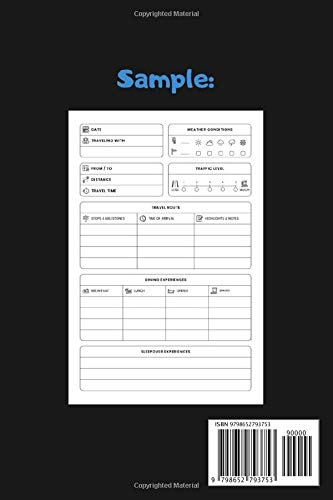 Travel Log Notebook: Vacation Journal Log Book Diary Family Roadtrip Logbook with Writing Prompts to Record Your Trips & Adventures - Fun Gifts for Road Trippers Men Women Couples & Kids image 2
