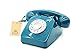 GPO 746PUSHAZU Nostalgie Telefon im 70er Jahre Design Azurblau