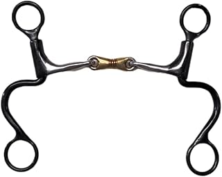 Dutton Bits 3 Piece Dog Bone Smooth Bar Short Calvary Shank Equine Bit