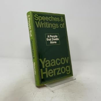 Hardcover A people that dwells alone: Speeches and writings of Yaacov Herzog Book